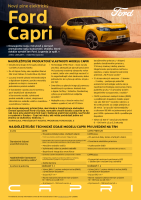 Ford Capri - technicke udaje 2024 